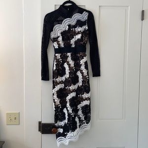 Self portrait black and white dress